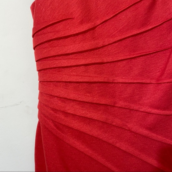 NWT David Meister Bateau Neckline Red Chic Knee-length Cocktail Dress - Picture 12 of 16